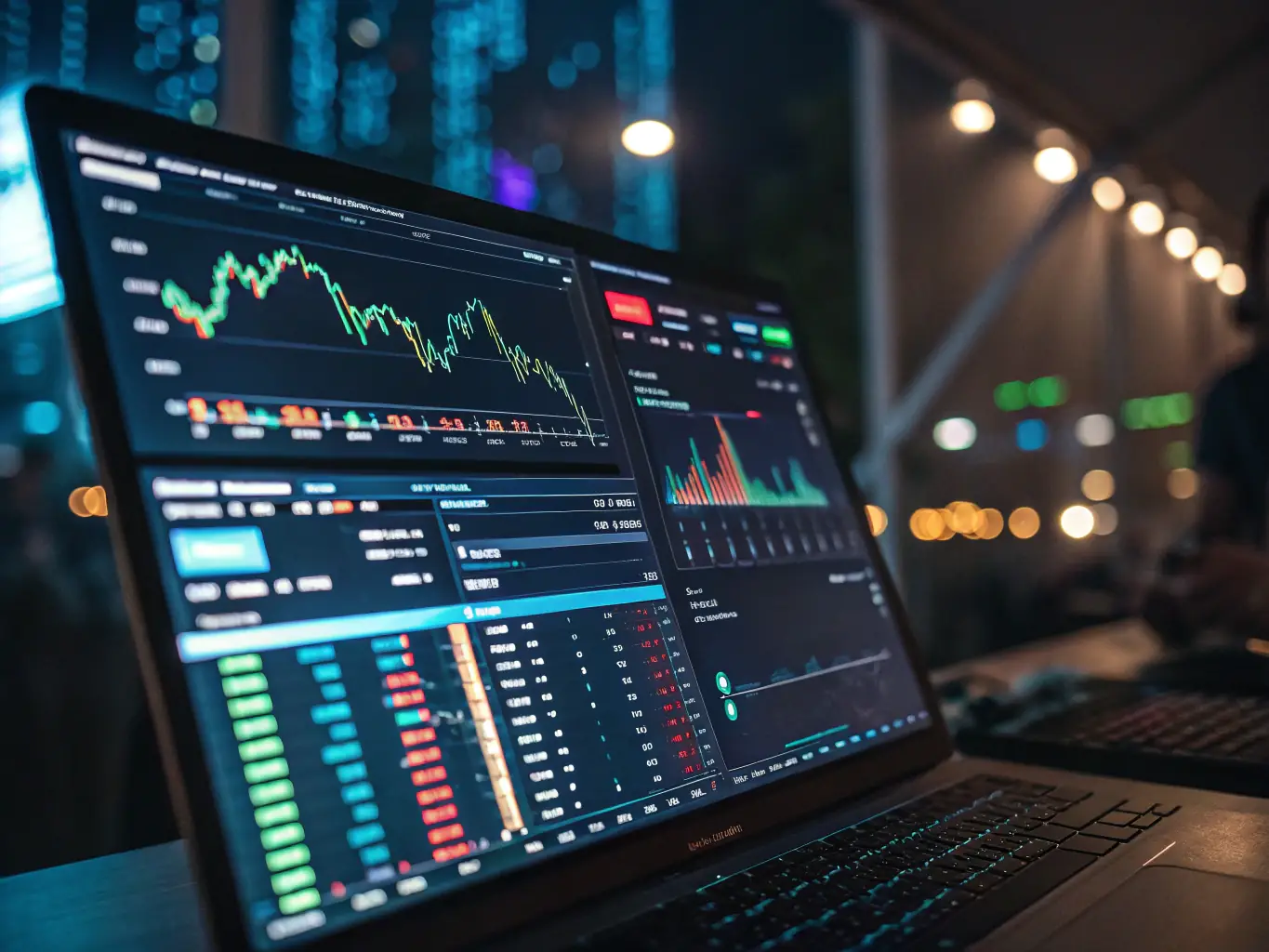 A management dashboard displaying key performance indicators (KPIs), data analytics, and reporting tools, emphasizing data-driven decision-making.